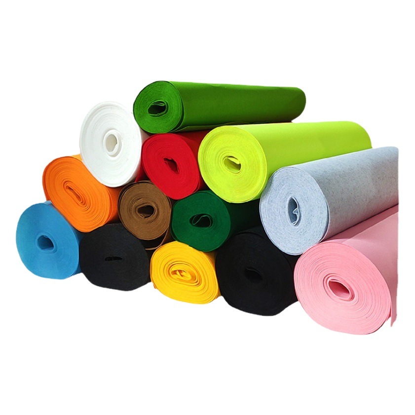 Wholesale Colorful Felt Fabric DIY Non-Woven Decorative Adhesive Felt Fabric Toy Shoe Materials Creative Handmade Materials