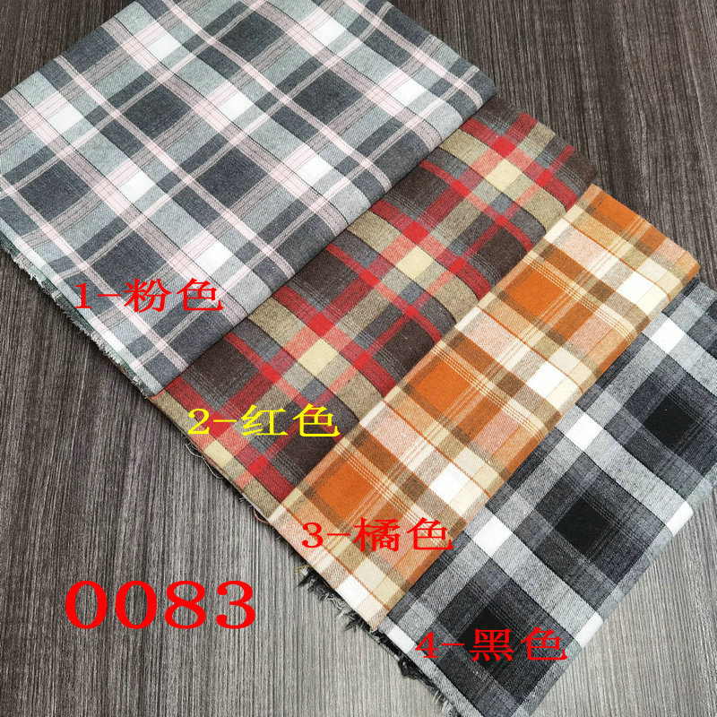 Picture of Spot twill sanding cotton plaid children's shirt plaid fabric 21 yarn-dyed flannel decorative fabric