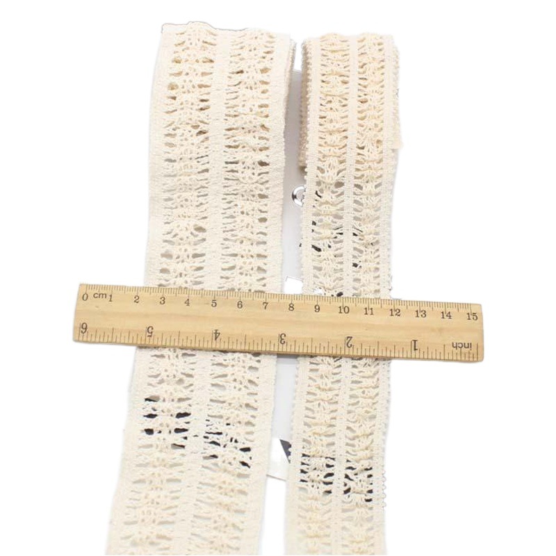 In stock wholesale 38/55/20mm cotton thread elastic lace fine yarn cotton elastic band baby hair band accessories manufacturer