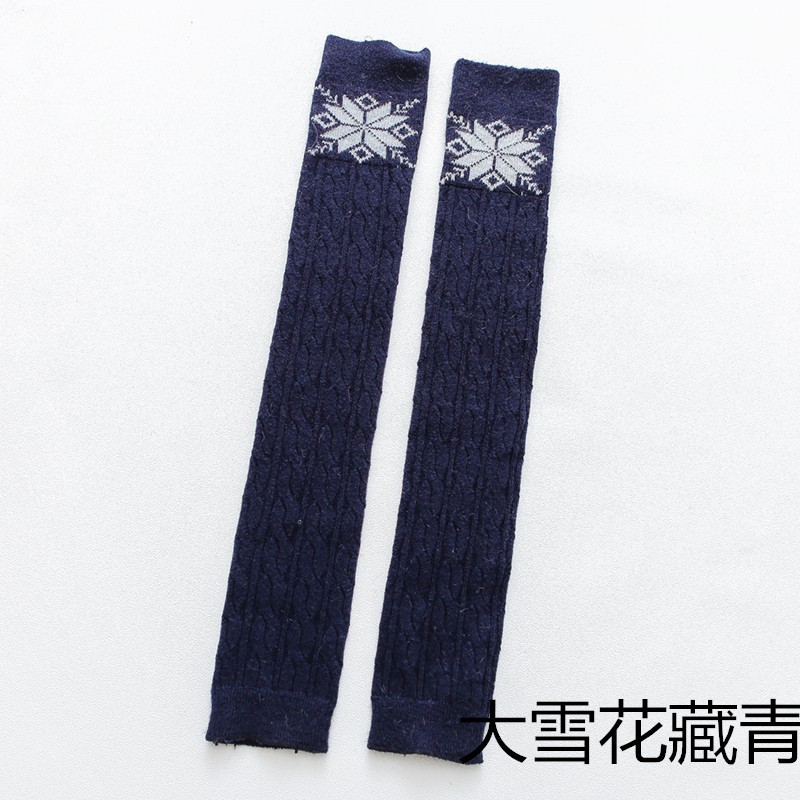 Picture of Factory wholesale Japanese women's knee pads warm long tube pile socks autumn and winter mixed rabbit wool long leg knee socks