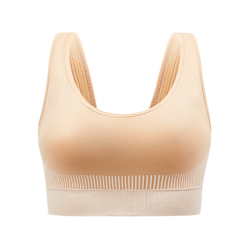 Picture of Cross-Border Sports Bra High-Strength Shock-Proof Large Size Quick-Drying Seamless Breathable Temu Popular Fitness Bra for Women Wholesale