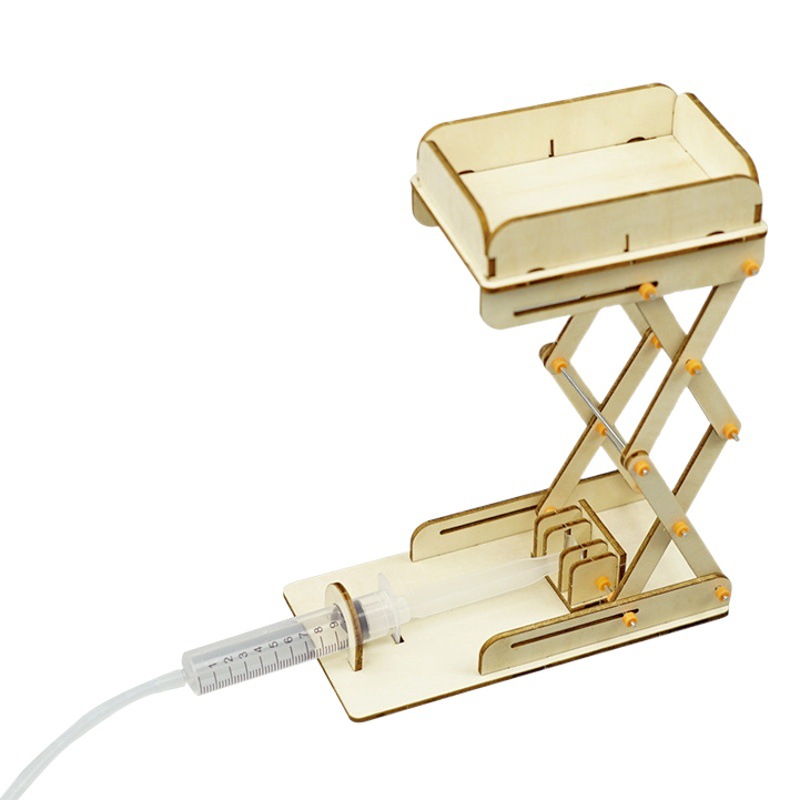 Picture of diy hydraulic lifting platform primary and secondary school experimental invention steam technology small production scientific experiment model toy