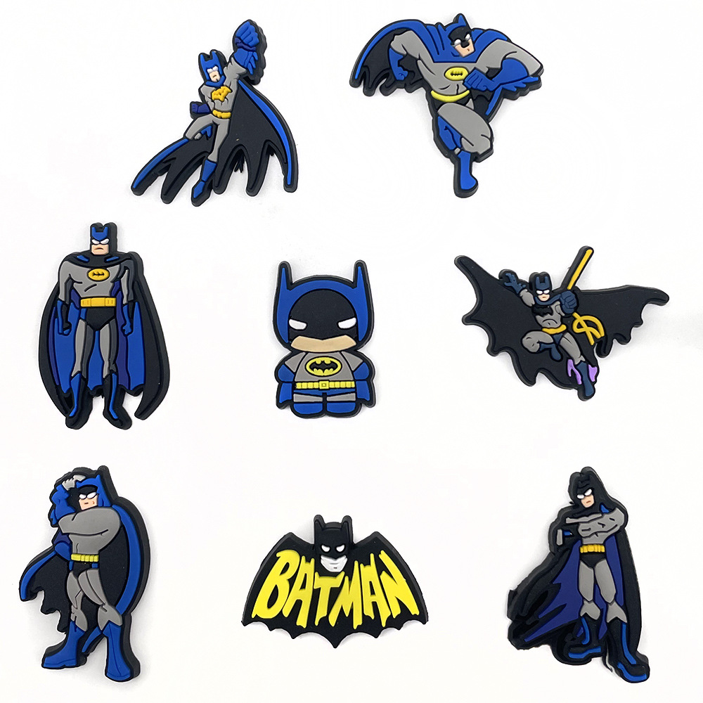 Batman Cartoon Hole Shoes Shoes Flower Shoe Buckle Croc Hole Shoes Garden Shoes Decoration