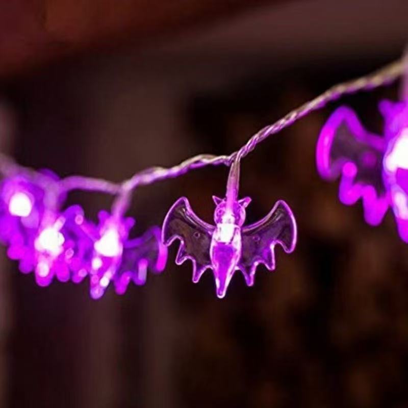 Amazon's New Product Led Halloween Decorative Light String Lights Skull Ghost Bat Pumpkin Lantern Ghost Festival Atmosphere