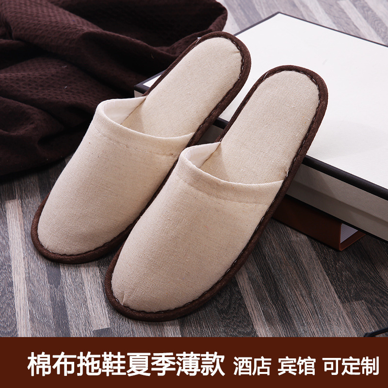 Picture of Hotel Hotel Summer Disposable Slippers Linen Toe Summer Linen Half Bag Portable for Home Travel