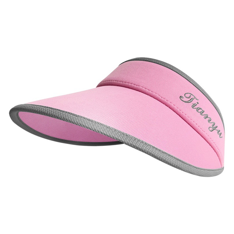 Golf Hat Sunshade Empty Top Large Brim Hat Summer Versatile Sun Hat Face-Covering Sun Protection Topless Hat Breathable