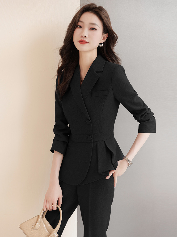 Picture of Suit suit women's cotton 2023 New elegant professional women's clothing hotel catering manager workwear front desk work clothes