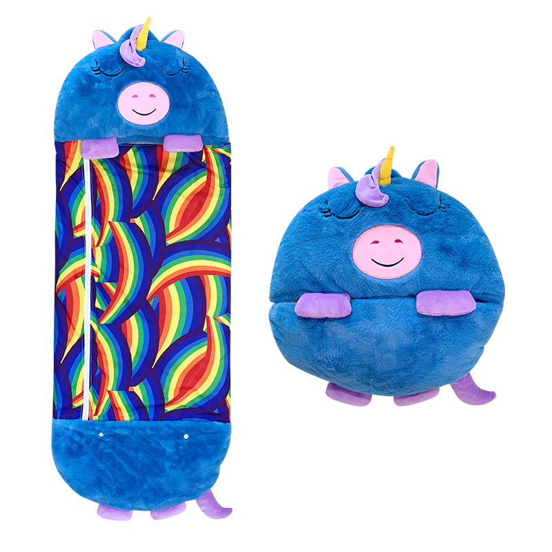 Picture of Cross-Border Children's Sleeping Bag Customized Cartoon Anti-Kicking Animal Sleeping Bag Amazon Quilted Anti-Kick Storage Sleeping Bag for Older Children