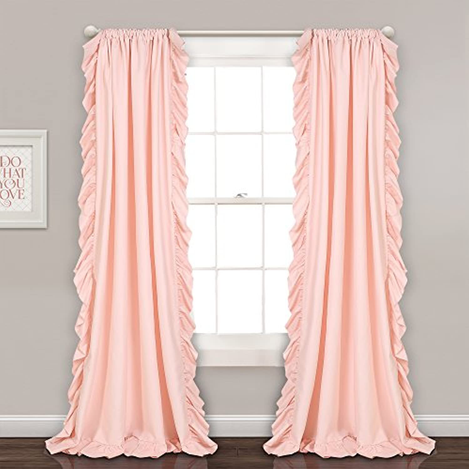 Picture of EBAY cross-border factory Amazon ins ruffled pleated window finished Princess decorative curtain pure white short curtain