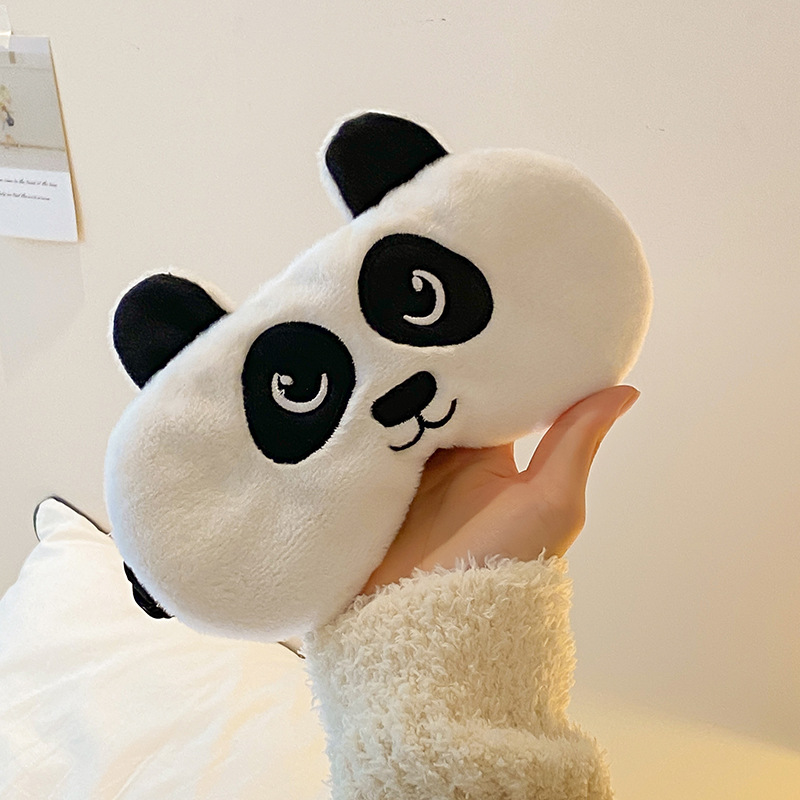 Picture of New Panda ins Eye Mask Autumn and Winter Eye Mask Plush Cute Women's Eye Mask Headwear Sleep Special Eye Mask Wholesale