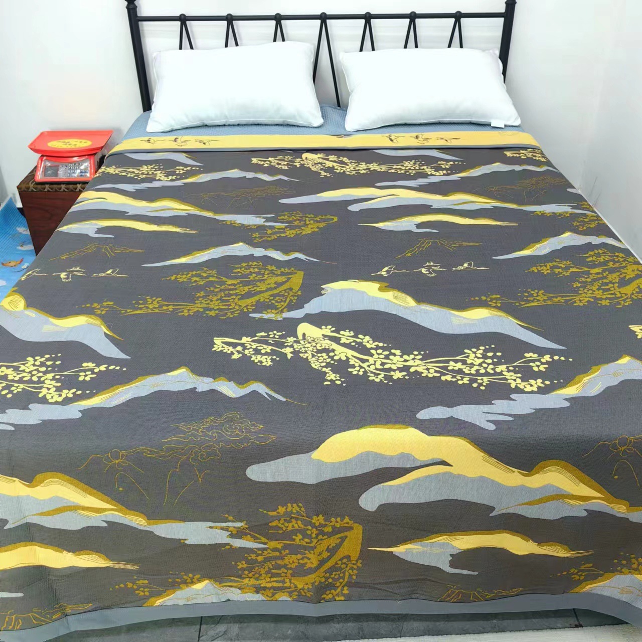 Picture of Wholesale new combed cotton fine sand gauze towel blanket soybean fiber blanket spring and summer single double autumn and winter leisure blanket
