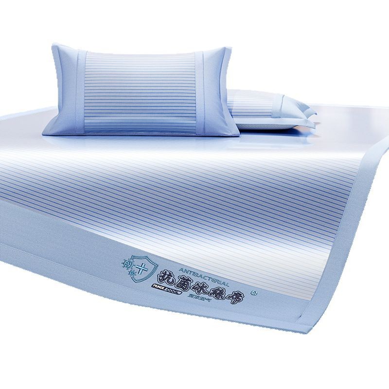 Picture of 2025 Explosions Antibacterial Ice Silk Mat Summer Sleeping Naked Maternal and Infant Class Air-conditioned Mat Machine Washable Folding Bed Cover Soft Mat