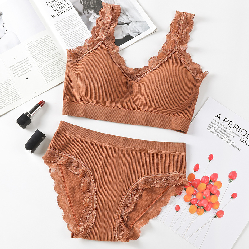 Picture of [35.00 kg-70.00 kg] Seamless Seamless Underwear Lace Thread No Steel Ring Wrap Chest Breathable Beauty Back Strapless Suit for Women