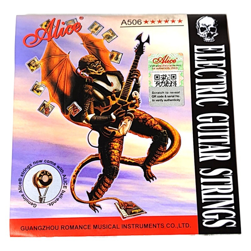Official Genuine Alice Electric Guitar Strings A506Sl/L/Xl Set Wholesale Entry-Level Electric Guitar Strings