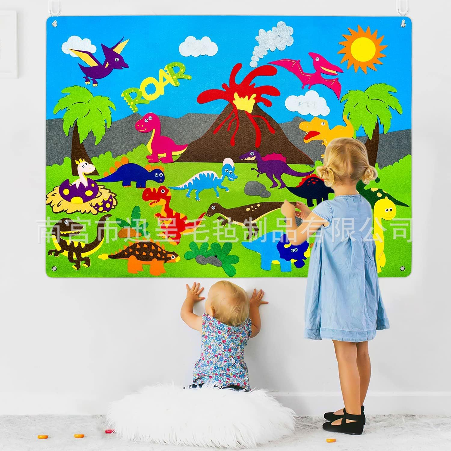 Cross-border felt story board baby marine animal cognition board children's puzzle early education training board busy board wholesale