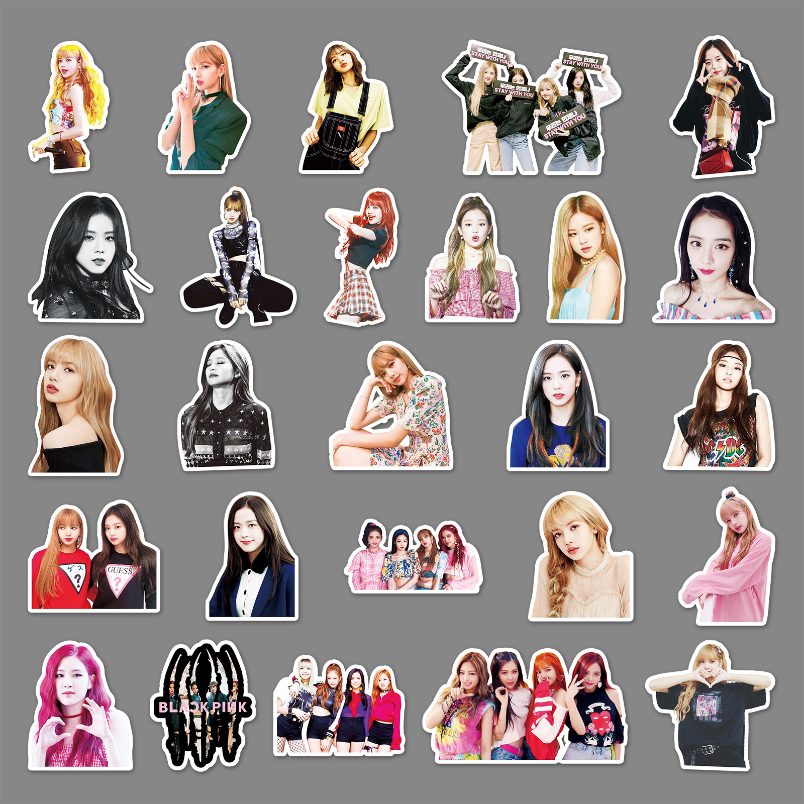 Picture of 52 blackpink Girl Group Members Star Peripheral Luggage Scooter Laptop Car Stickers