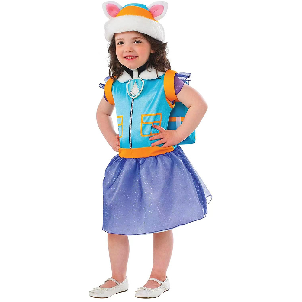 Dog Patrol Clothes Children's Woof Beads Short Sleeve Vest Halloween Stage Party Event Costume