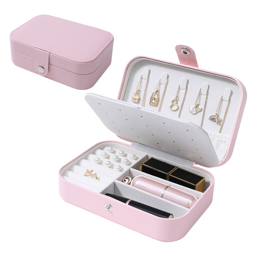 High-End Jewelry Earrings Earrings Ring Portable Jewelry Box Wholesale Anti-Oxidation Jewelry Box Storage Box for Girls