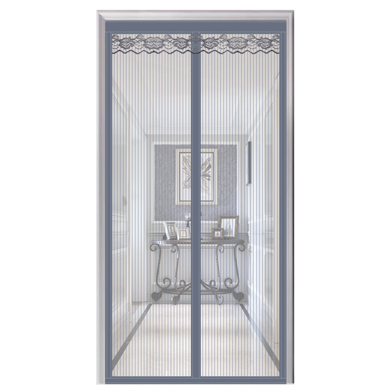 Picture of King Kong Yarn Anti-mosquito Door Curtain Household Anti-cat and Dog Scratch Yarn Net Curtain Summer Magnetic Absorption Non-punching Anti-mosquito and Insect Yarn Door Curtain