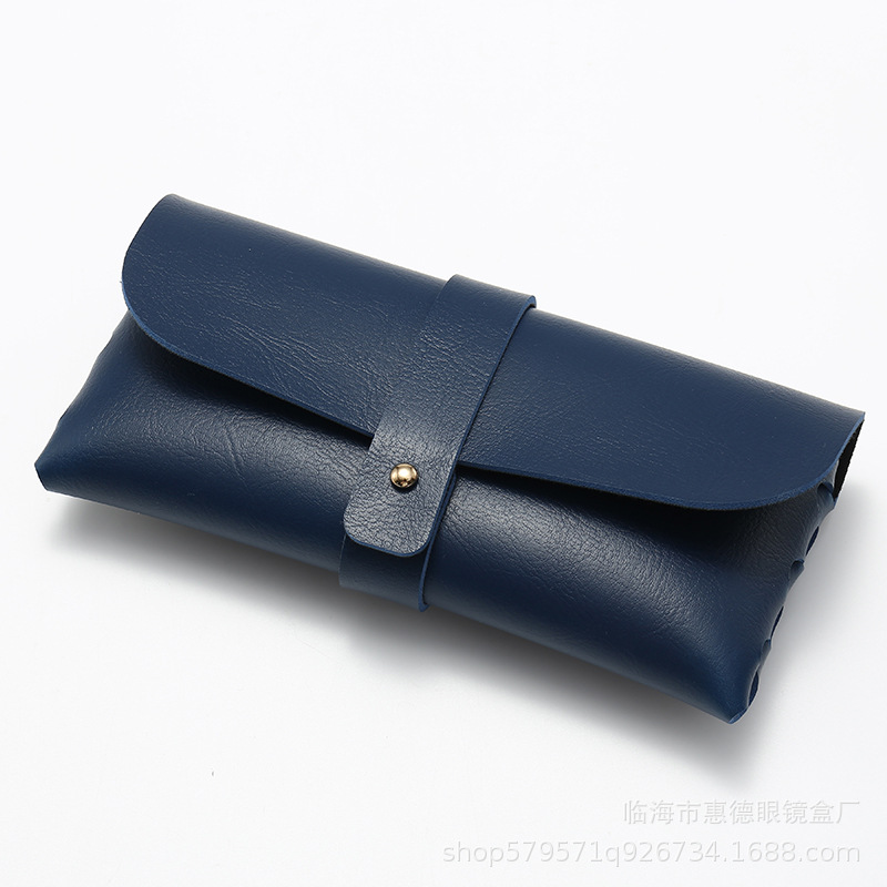 Picture of Factory Batch Glasses Case in stock New Single Nail Leather Sunglasses Bag Hand-woven Sunglasses Box Printable LOGO
