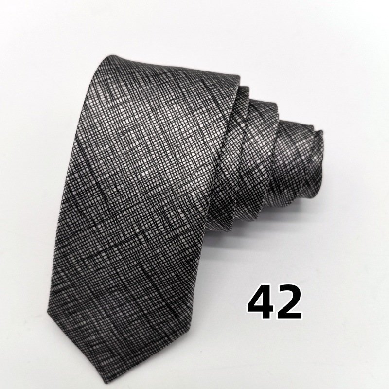 Picture of Ultra-narrow 5cm printed tie leopard print hand-tied unisex casual tie