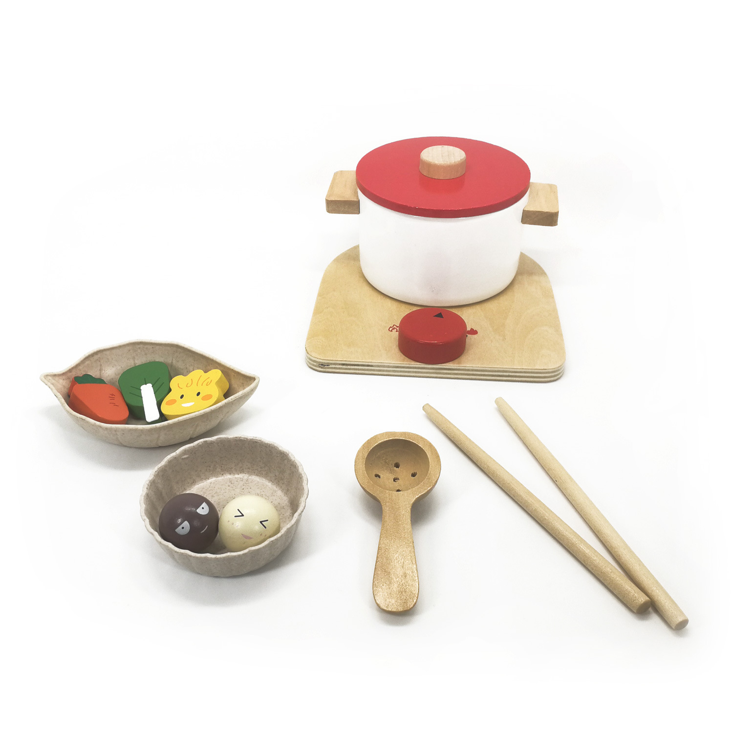 Picture of Children's Play Home Simulation Bread Machine Boys and Girls Mixer Cooking Kitchen Toy Set Wooden