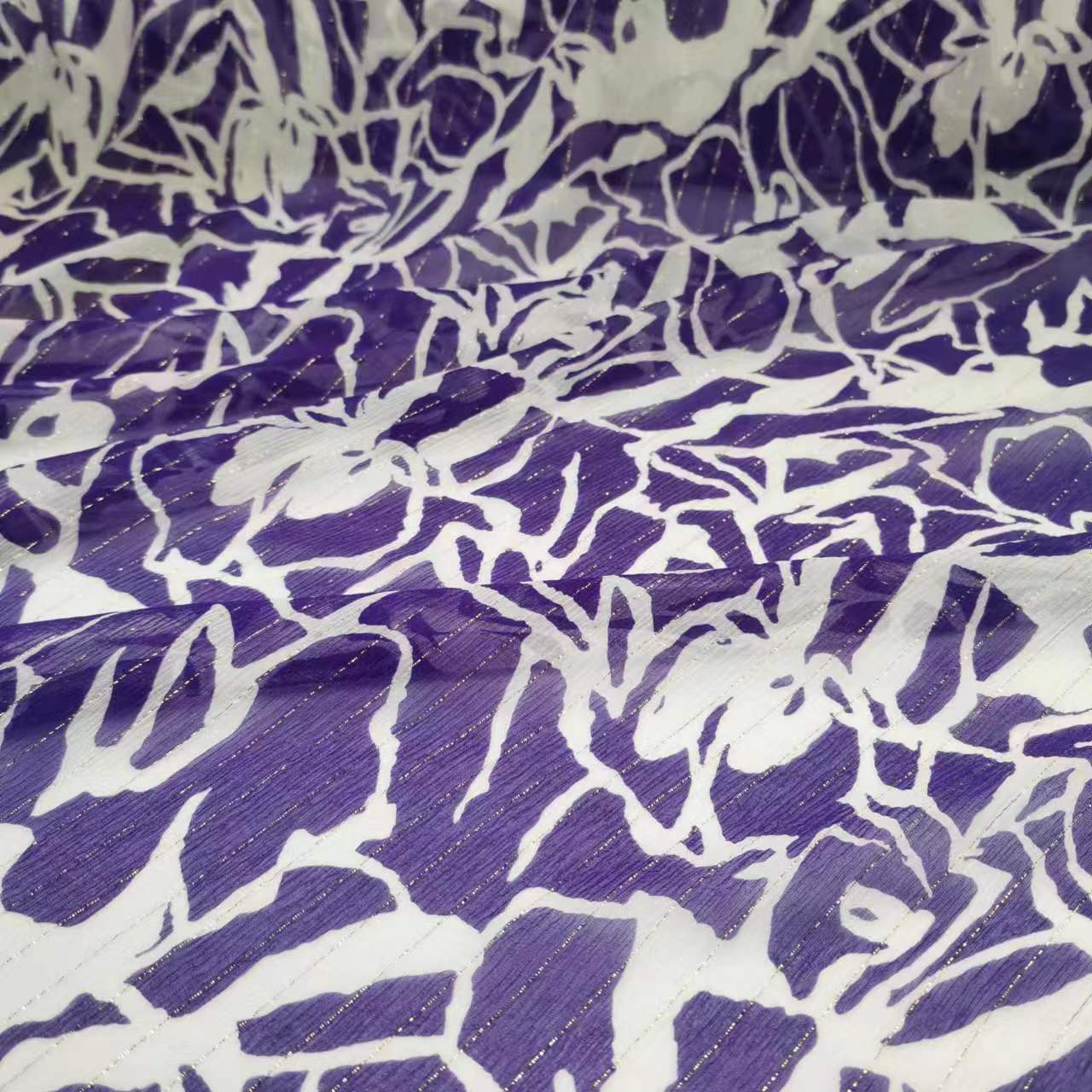 Picture of 10mm Gold Thread Silk Smooth Shirt Skirt Wide Fabric