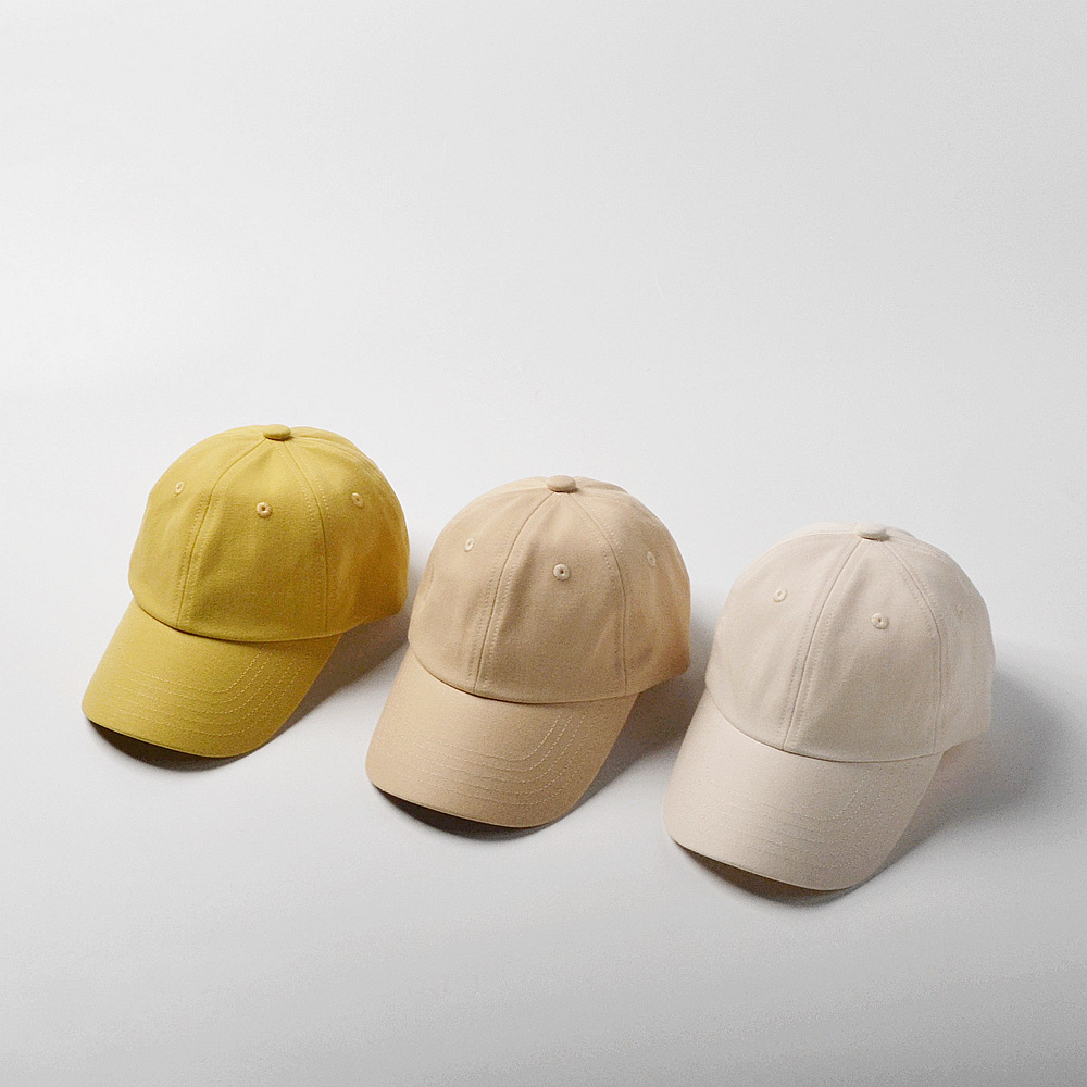 moinmlon Parent-Child Spring Summer Autumn Korean Style Children's Baseball Cap Baby Sunshade Sun Hat Solid Color Joker Hat