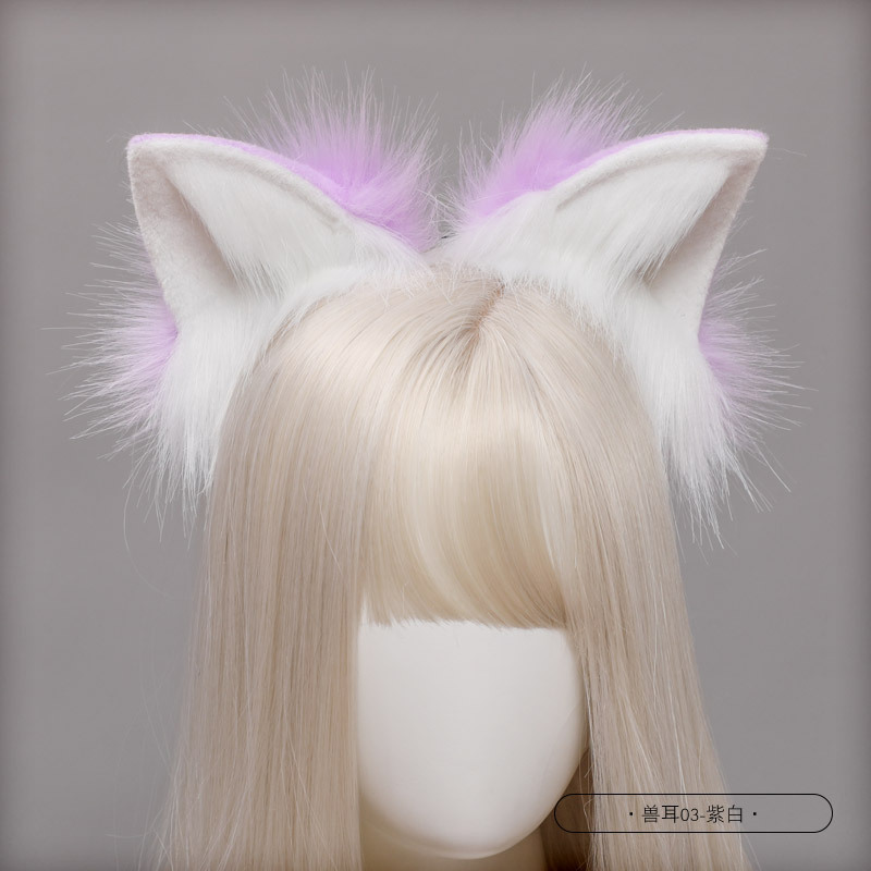 Picture of Handmade Simulated Animal Tail Cute Cosplay Dress up Comic Exhibition Fashion Accessories Handmade Plush Fox Tail
