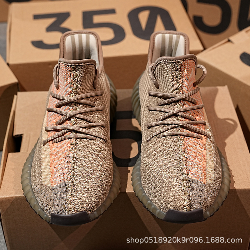 Baiyi Coconut Shoes Men's 350 Shoes Men's Shoes 2025 Summer Breathable Running Shoes Men's sneaker Casual Shoes Women