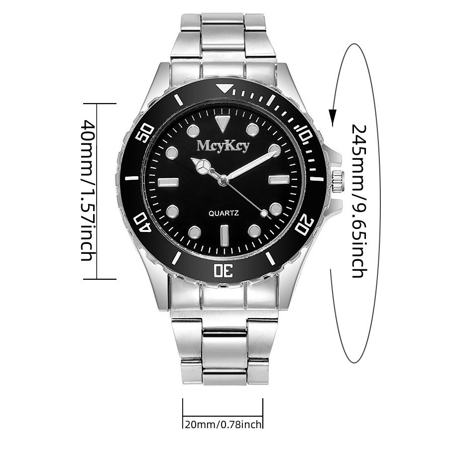 Picture of Steel Band Men's Watch Quartz Watch Water Ghost Business Fashion Alloy Men's Watch Manufacturer Ready Supply Watch