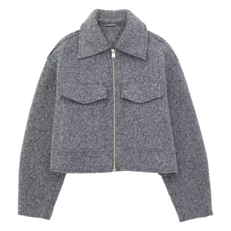 Picture of 2024 autumn and winter new European and American cross-border women's street fashion soft tweed short jacket coat w085 965237