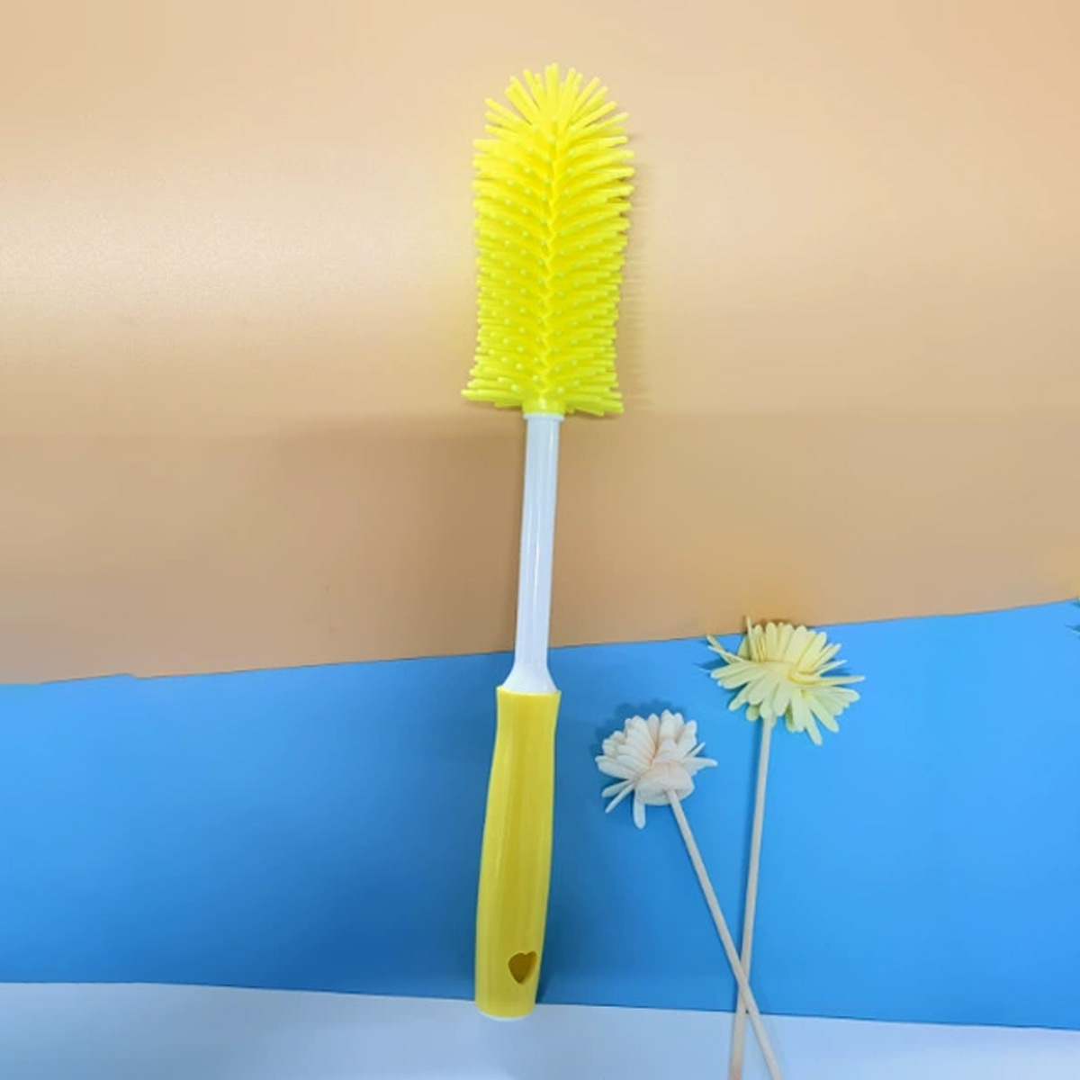 Picture of Liquid silicone bottle brush cleaning cup rotating brush nipple brush three-in-one multifunctional cleaning rinse factory direct sales