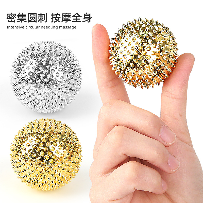 Picture of Magnetic Massage Ball Relaxation Muscle Finger and Foot Pressure Massage Thorn Ball Training Hedgehog Ball Palm Massage Ball