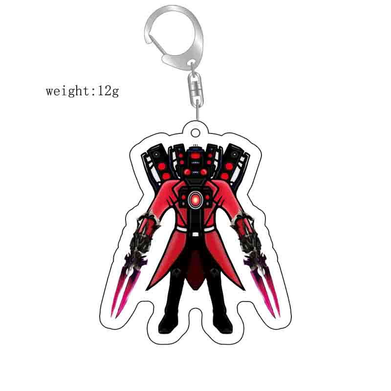 Picture of Cross-border new toilet man keychain skibidi toilet monitor Man TV man creative killer pendant batch