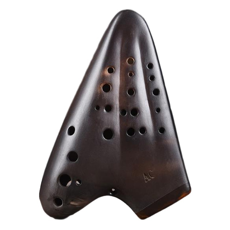 New Three-Tube Ocarina, Alto C Key Ac, Ceramic Production, Beginner Teaching Ocarina, Free Tutorial, Manufacturer Wholesale