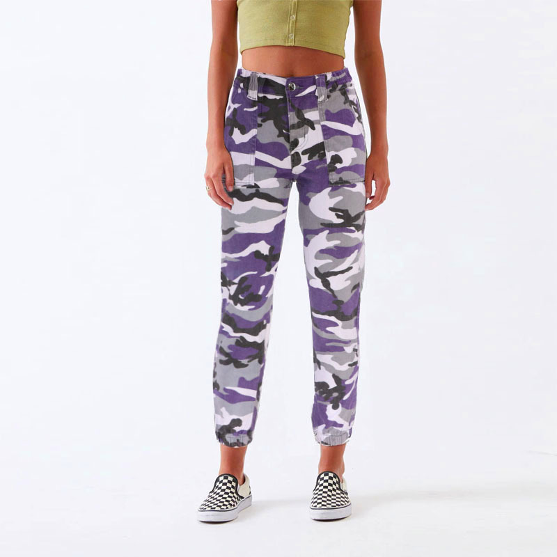 Picture of 2025 Autumn and Winter European and American Cross-Border New Women's Camouflage Workwear Hip-Hop Casual Pants Street Loose Denim Pants