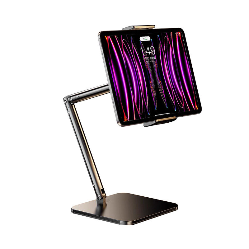 Picture of Mobile phone live broadcast stand for photographing portable multifunctional universal free adjustment metal square remake desktop stand