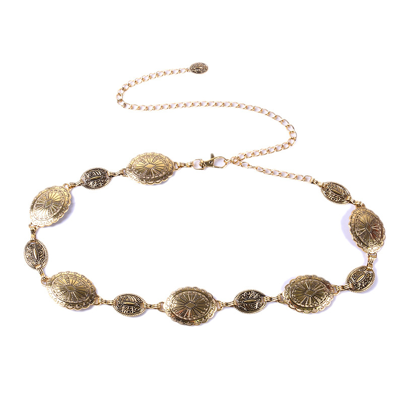 Picture of Cross-Border New Women's Belt, Fashionable and Versatile, Retro-Style Texture Decorative Metal Chain Waist Chain Accessories in Stock