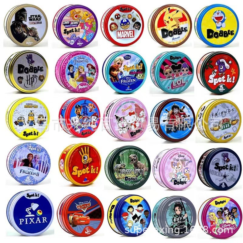 Direct Sales Hot-Selling Spot It Card Dobble English Board Game Find Your Sister Large Quantity