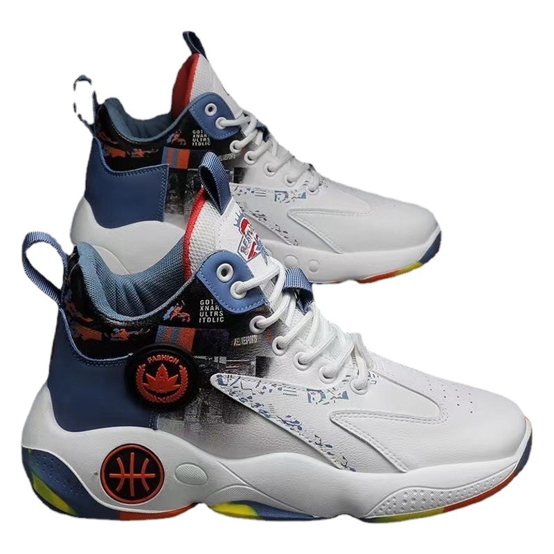 Picture of Men's Shoes High-Top Blue Sneakers New Autumn and Winter Sports Shoes Wholesale Men's Running Shoes Youth Fashion Trend Men's Shoes