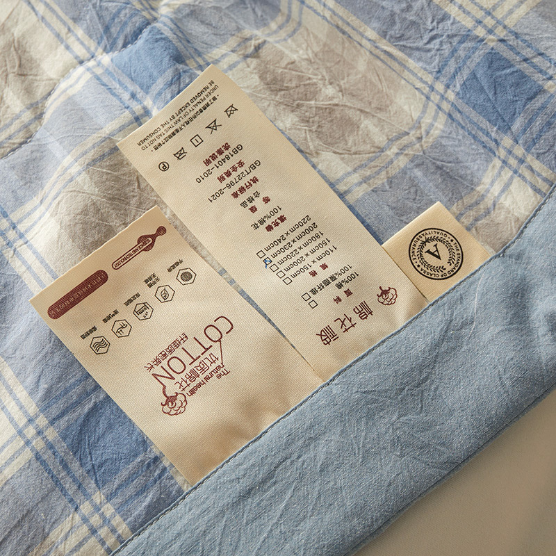 Picture of Class a Unprinted Style Cotton Quilt Pure Cotton Air-Conditioning Quilt Washable Student Summer Quilt Summer Cool Quilt Gift Thin Quilt