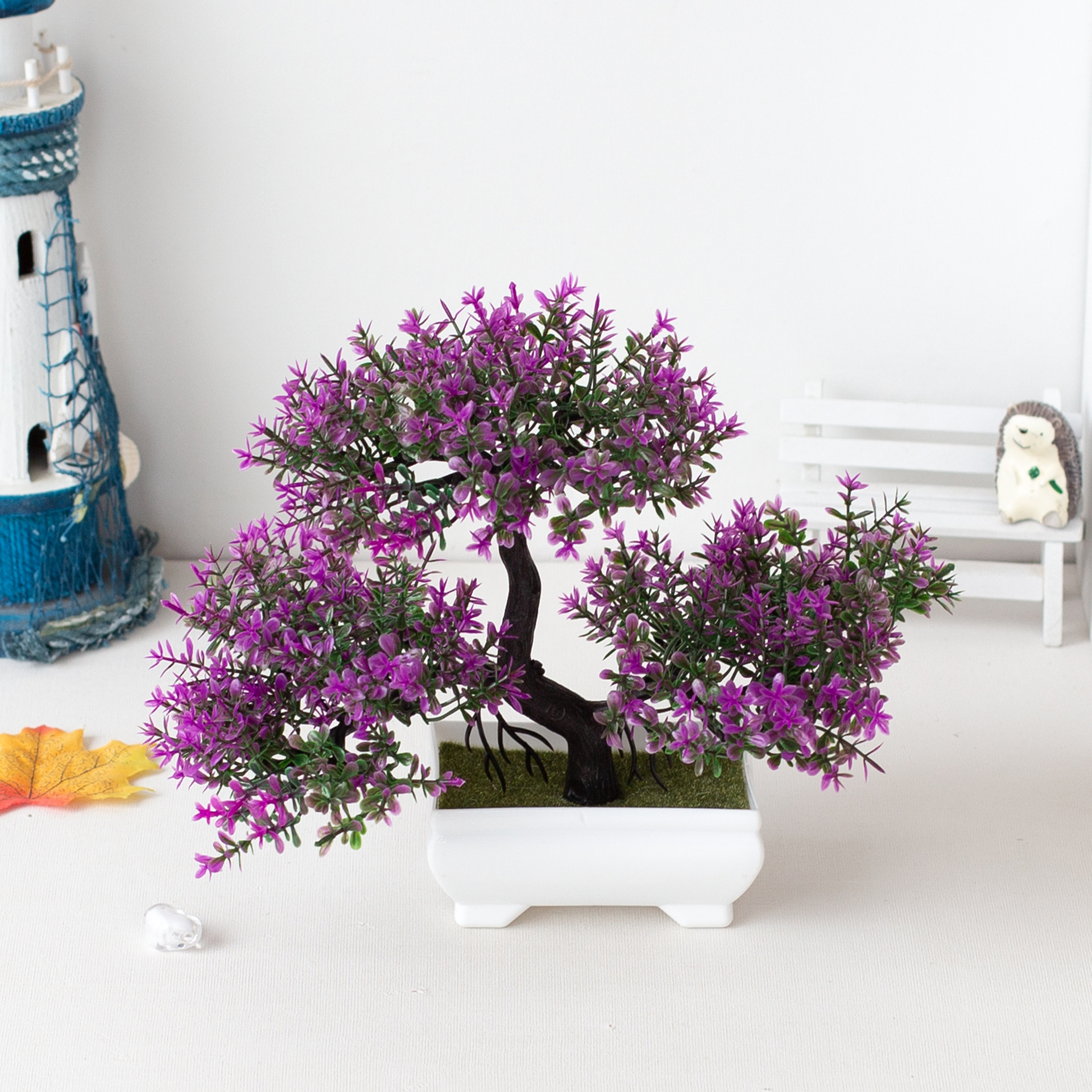 Picture of Factory direct three-pronged small green pine simulation plant home decoration ornaments bonsai bonsai
