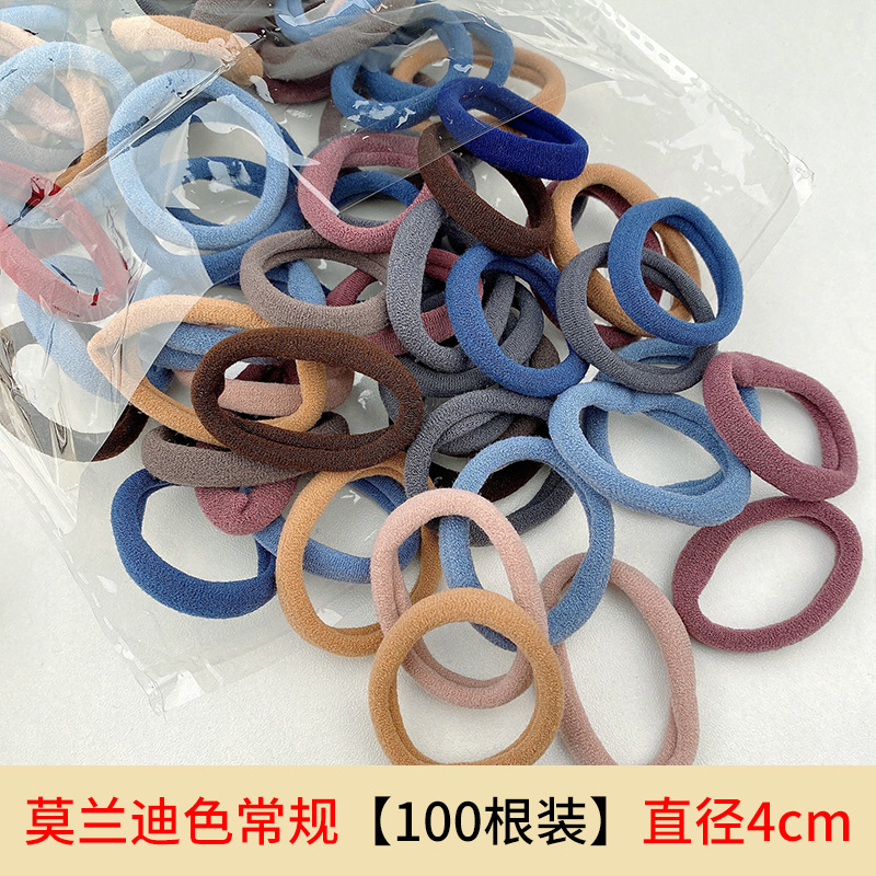 Picture of Single Wholesale Black Headband Hair Tie for Women Korean Style High Elasticity Does Not Hurt Hair Rubber Band High Ponytail Baby Hair Accessories