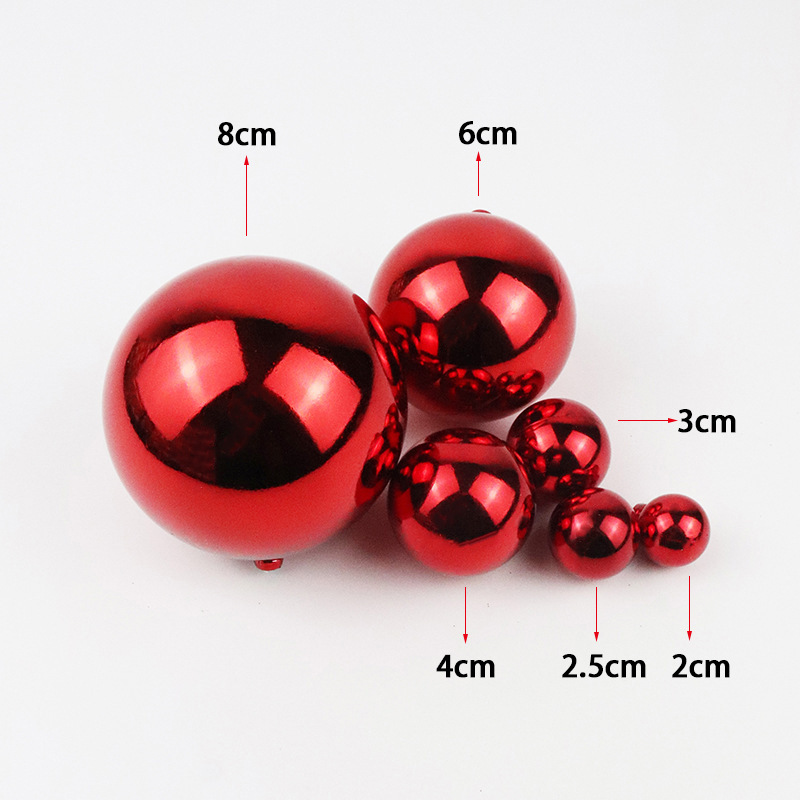 Christmas Tree Decorations Electroplated Christmas Ball Christmas Hanging Plastic Ball Decoration Supplies