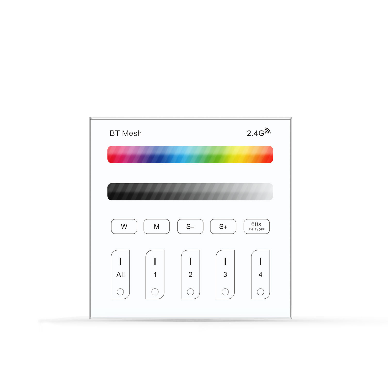 Picture of Touch 86 Panel Bluetooth 2.4g Grouping Rgb Monochrome Lighting Controller Led Wireless Smart Control Intelligent Light Control