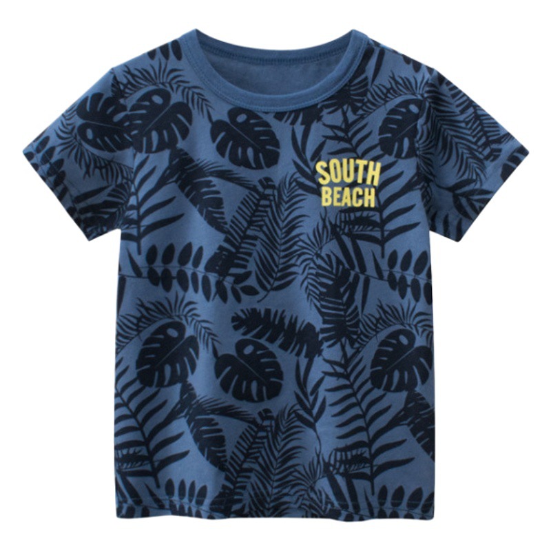 2025 Summer New Korean Style Kidsren's Clothing Wholesale Kidsren's Clothing Men's Short-Sleeved T-Shirts Baby Clothes One Piece Consignment