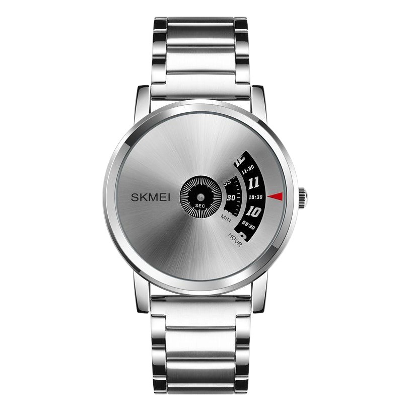 Skmei Moment Beauty Cross-Border Personalized Business Men's Watch Creative Pointerless Trendy Men's Quartz Watch