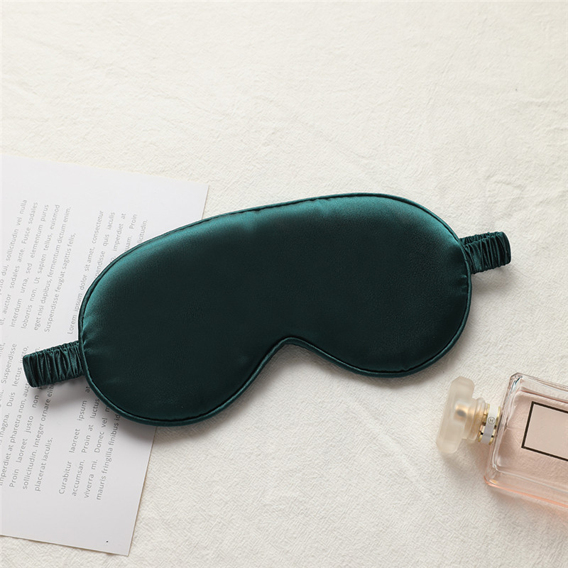Picture of New double-sided artificial silk eye mask sleep elastic travel lunch break eye mask printed aviation eye mask wholesale