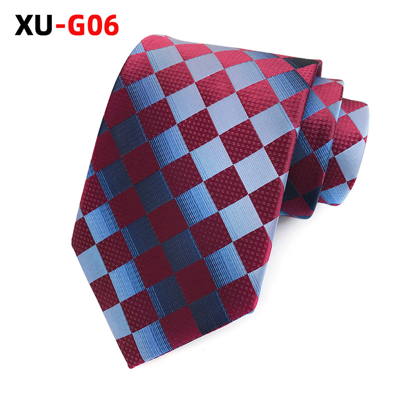 Picture of Factory Ready Supply 2025 New Polyester Jacquard Fashion Plaid Tie Formal Tie